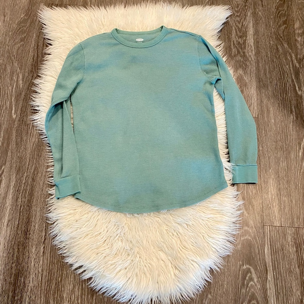 Old Navy Thermal Boys XL 14-16 Sea Foam Green NWOT
